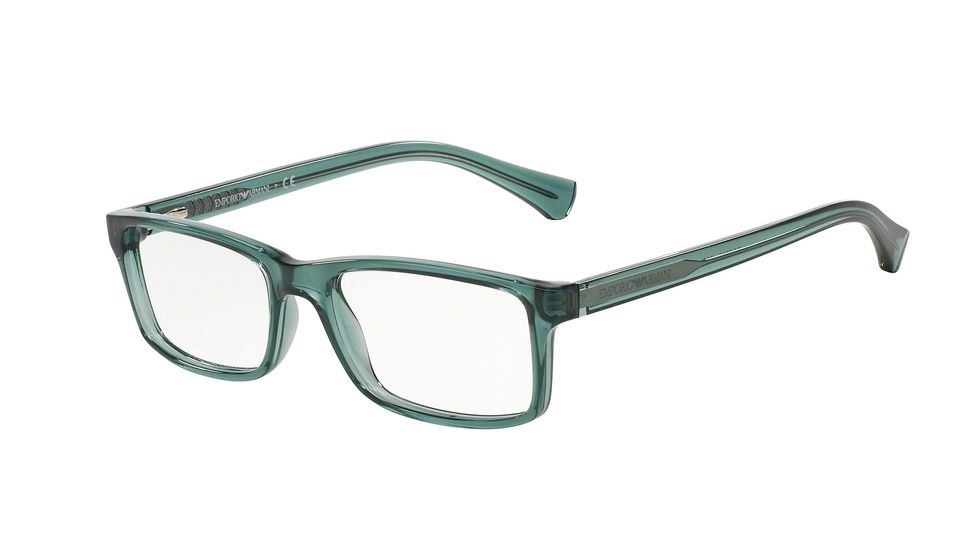 Armani EA3065 Bifocal Prescription Eyeglasses 5375-52 - Transparent Green Frame