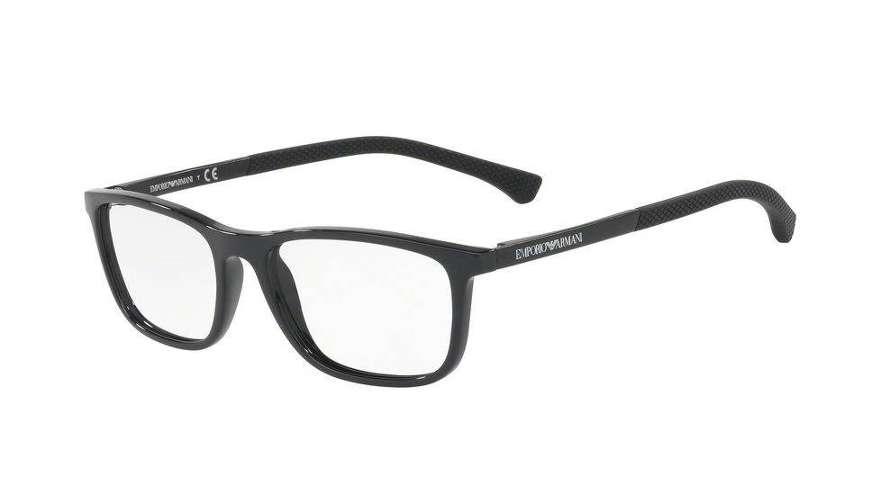 Armani EA3069 Progressive Prescription Eyeglasses 5017-53 - Black Frame