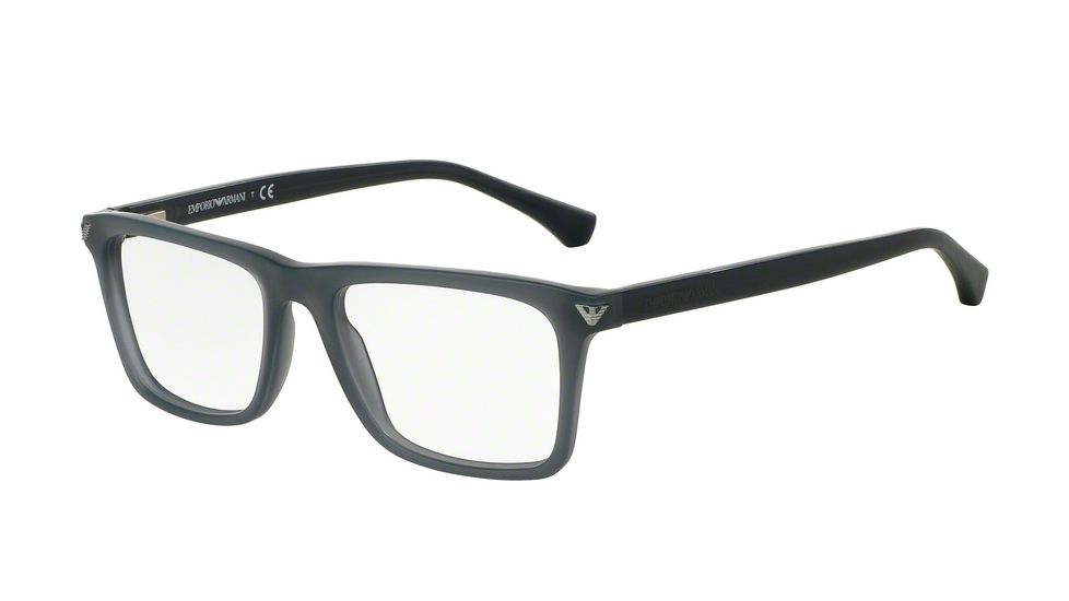 Armani EA3071 Progressive Prescription Eyeglasses 5454-53 - Matte Opal Grey Frame