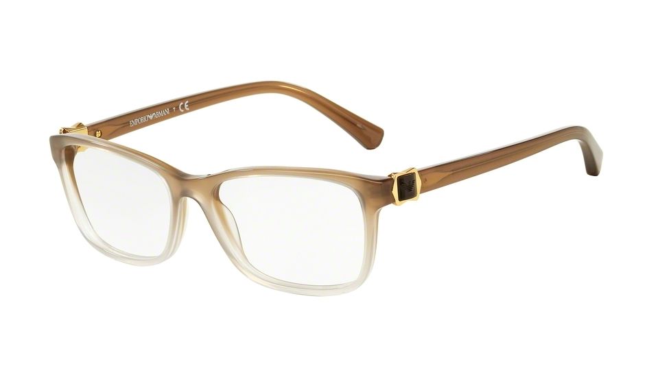 Armani EA3076 Progressive Prescription Eyeglasses 5458-52 - Brown Gradient Frame