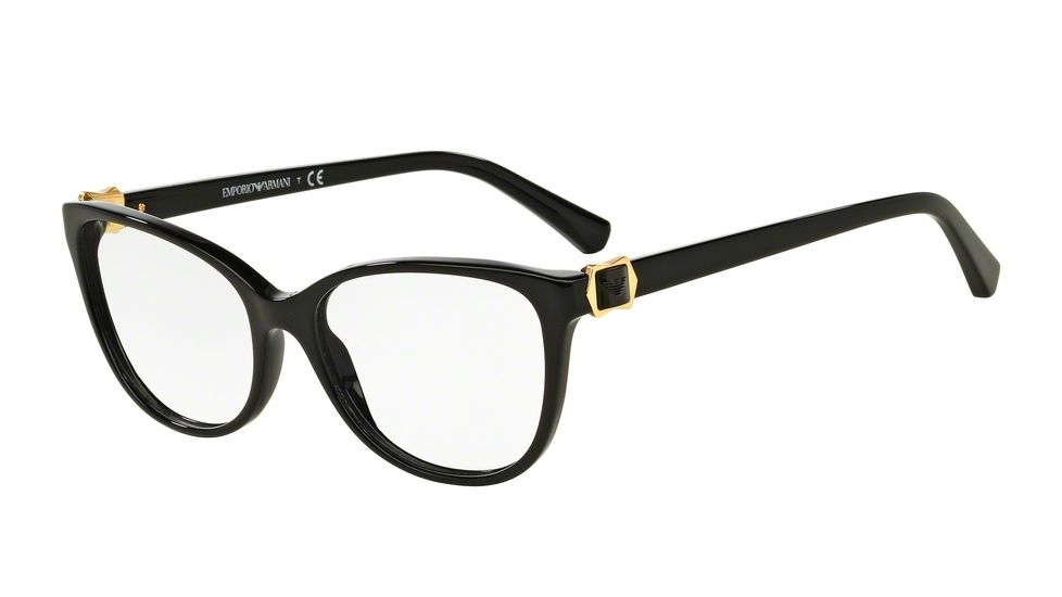 Armani EA3077 Progressive Prescription Eyeglasses 5017-52 - Black Frame