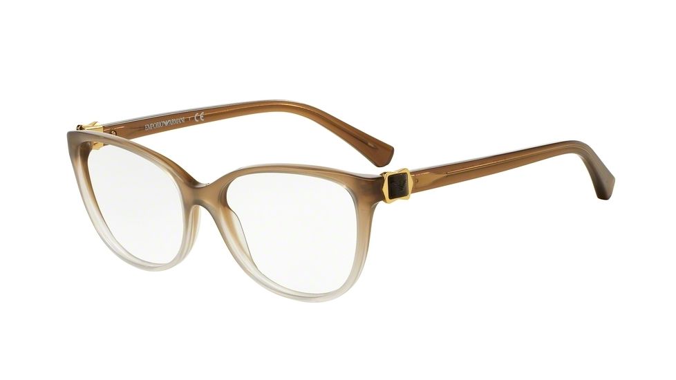 Armani EA3077 Progressive Prescription Eyeglasses 5458-52 - Brown Gradient Frame