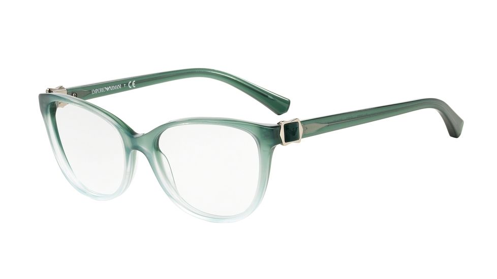 Armani EA3077 Progressive Prescription Eyeglasses 5460-52 - Green Gradient Frame