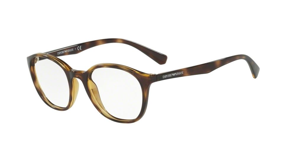 Armani EA3079 Progressive Prescription Eyeglasses 5026-49 - Dark Havana Frame