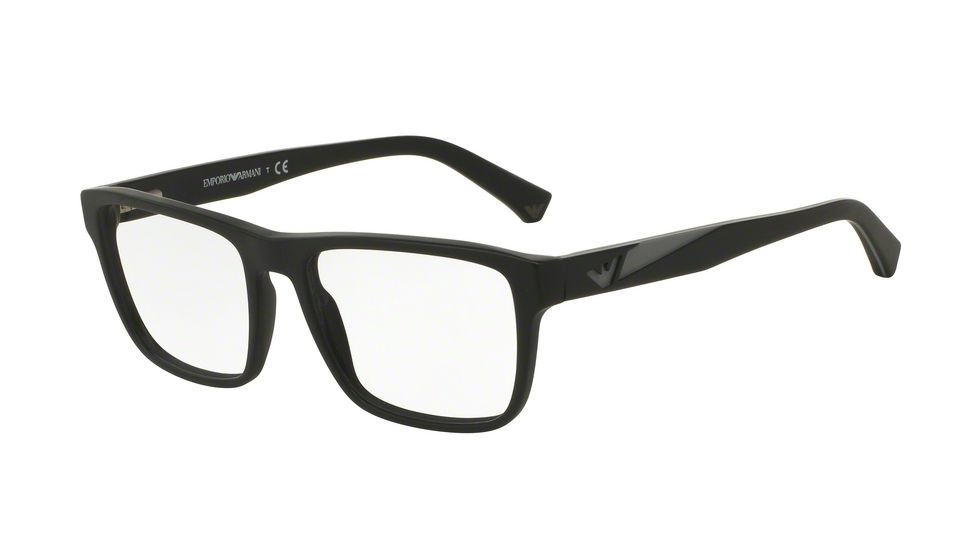 Armani EA3080 Bifocal Prescription Eyeglasses 5042-53 - Matte Black Frame
