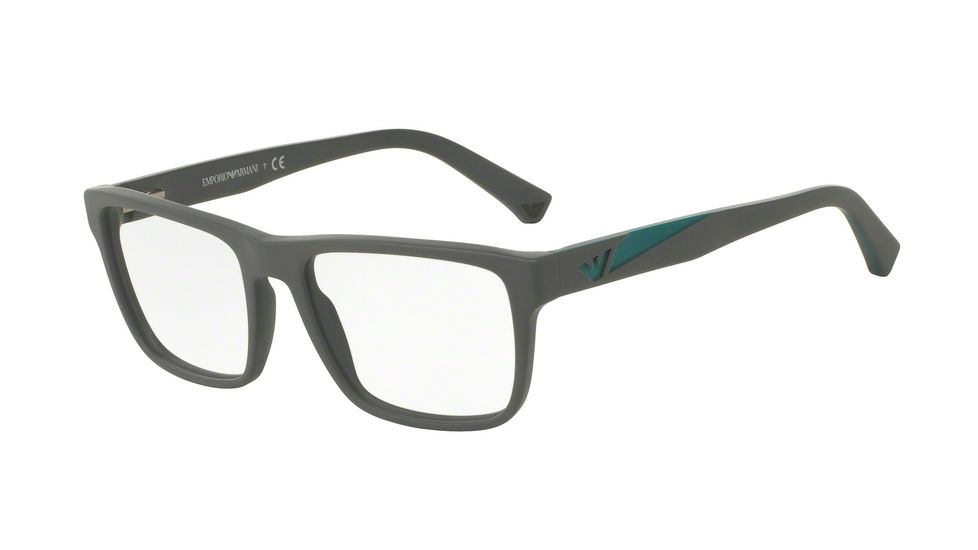 Armani EA3080 Bifocal Prescription Eyeglasses 5502-53 - Matte Grey Frame