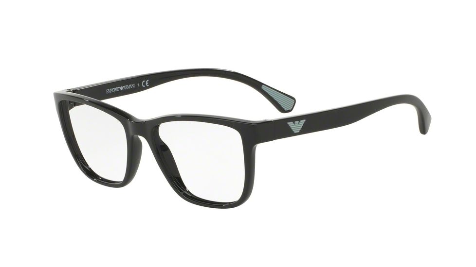 Armani EA3090 Progressive Prescription Eyeglasses 5017-52 - Black Frame