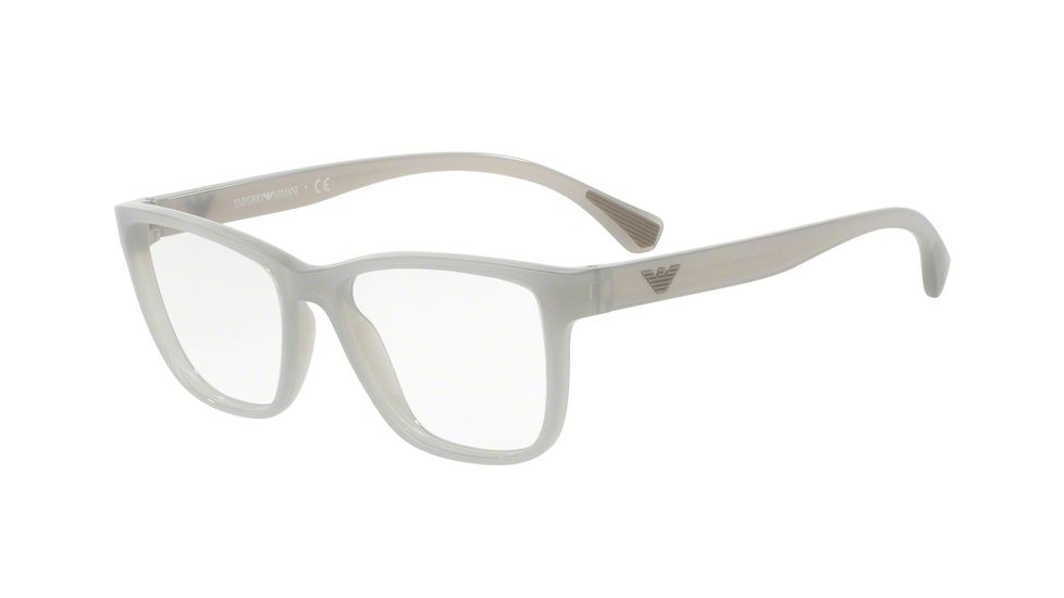 Armani EA3090 Progressive Prescription Eyeglasses 5536-52 - Opal Grey Frame