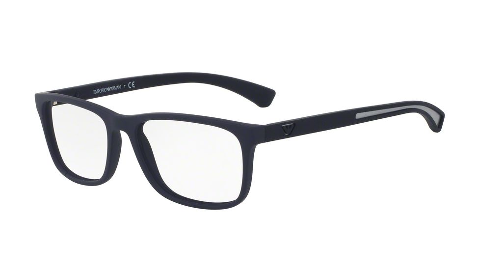 Armani EA3092 Progressive Prescription Eyeglasses 5065-54 - Blue Rubber Frame