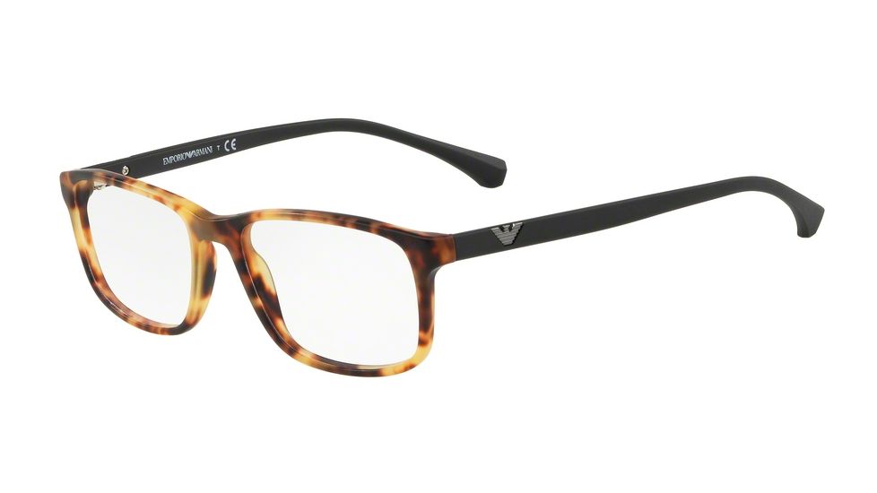 Armani EA3098 Bifocal Prescription Eyeglasses 5677-55 - Matte Blonde Havana Frame