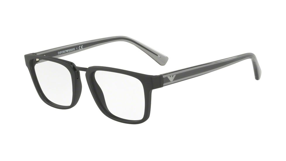 Armani EA3108 Progressive Prescription Eyeglasses 5042-53 - Matte Black Frame