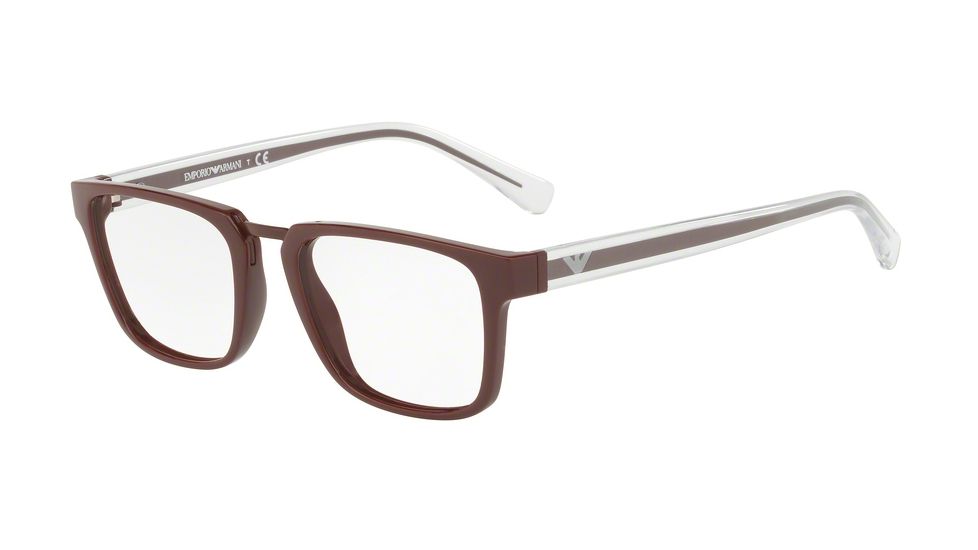 Armani EA3108 Progressive Prescription Eyeglasses 5576-51 - Matte Bordeaux Frame