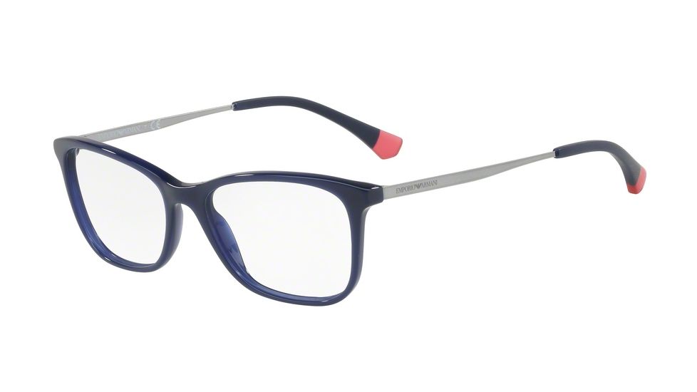 Armani EA3119F Progressive Prescription Eyeglasses 5607-54 - Opal Blue Frame