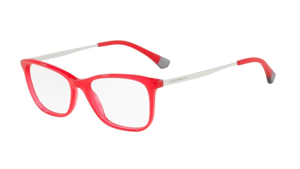Armani EA3119F Progressive Prescription Eyeglasses 5608-54 - Opal Red Frame