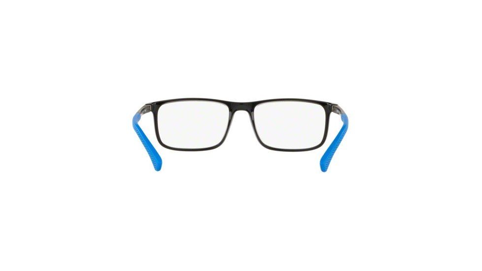 Armani EA3125F Single Vision Prescription Eyeglasses, 55mm, Black, EA3125F-5017-55-SV