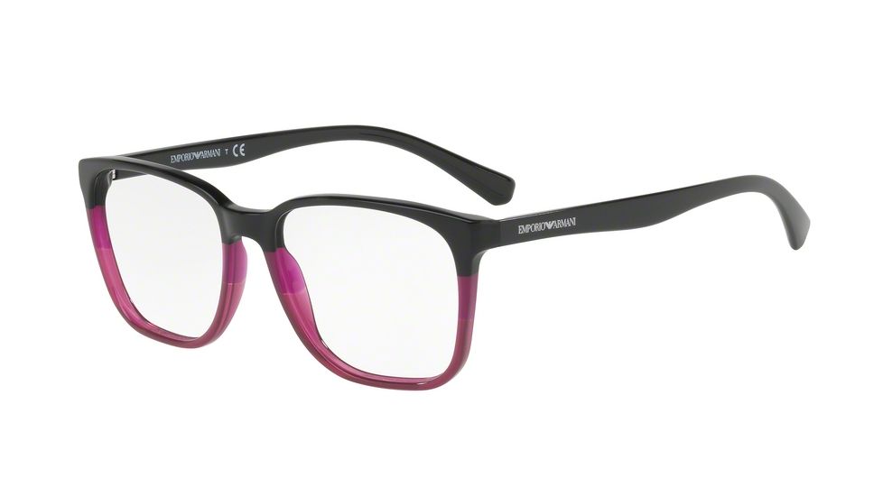 Armani EA3127 Single Vision Prescription Eyeglasses 5628-53 - Bordeaux Frame