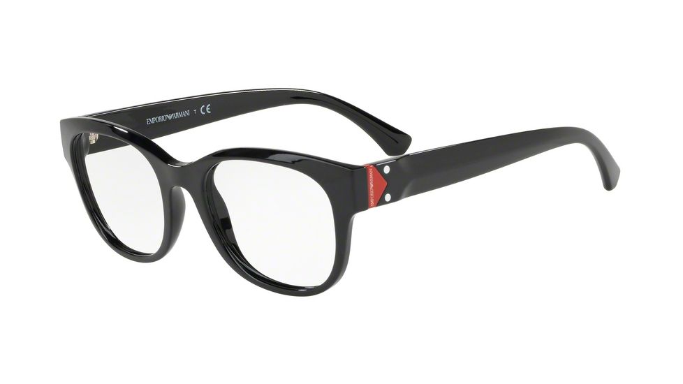 Armani EA3131F Progressive Prescription Eyeglasses, 52mm, Black, EA3131F-5017-52-PRO