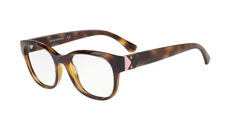 Armani EA3131F Progressive Prescription Eyeglasses 5026-52 - Dark Havana Frame