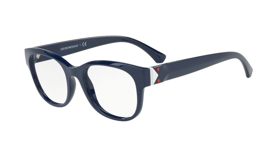Armani EA3131F Progressive Prescription Eyeglasses, 52mm, Blue, EA3131F-5661-52-PRO