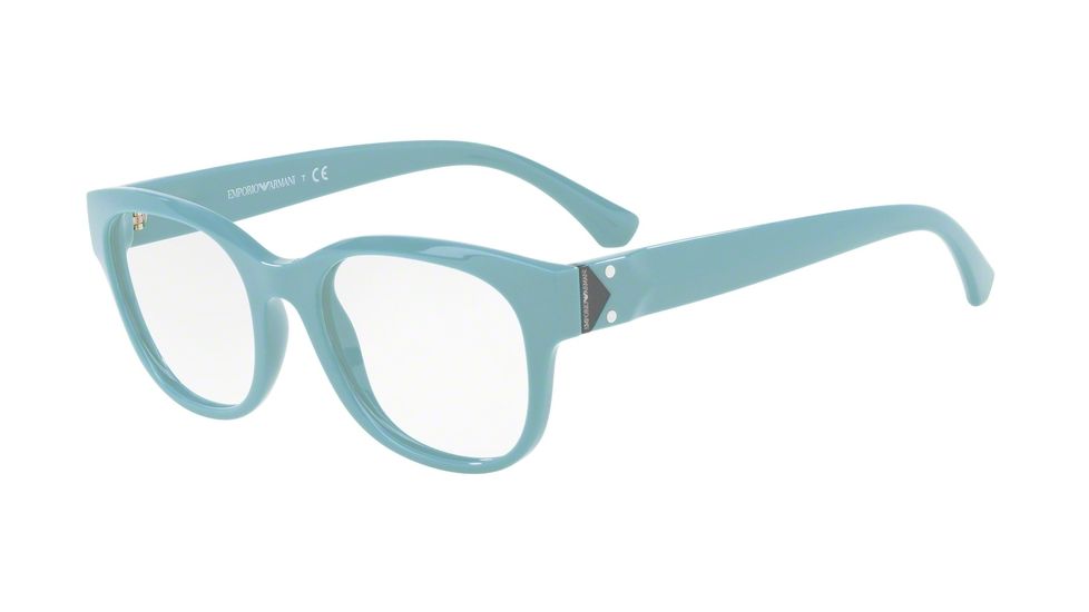 Armani EA3131F Progressive Prescription Eyeglasses, 52mm, Light Blue, EA3131F-5663-52-PRO