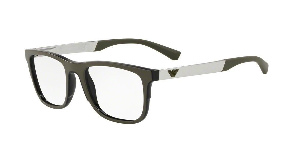 Armani EA3133 Prescription Eyeglasses, 53mm, Matte Black, EA3133-5668-53-SV