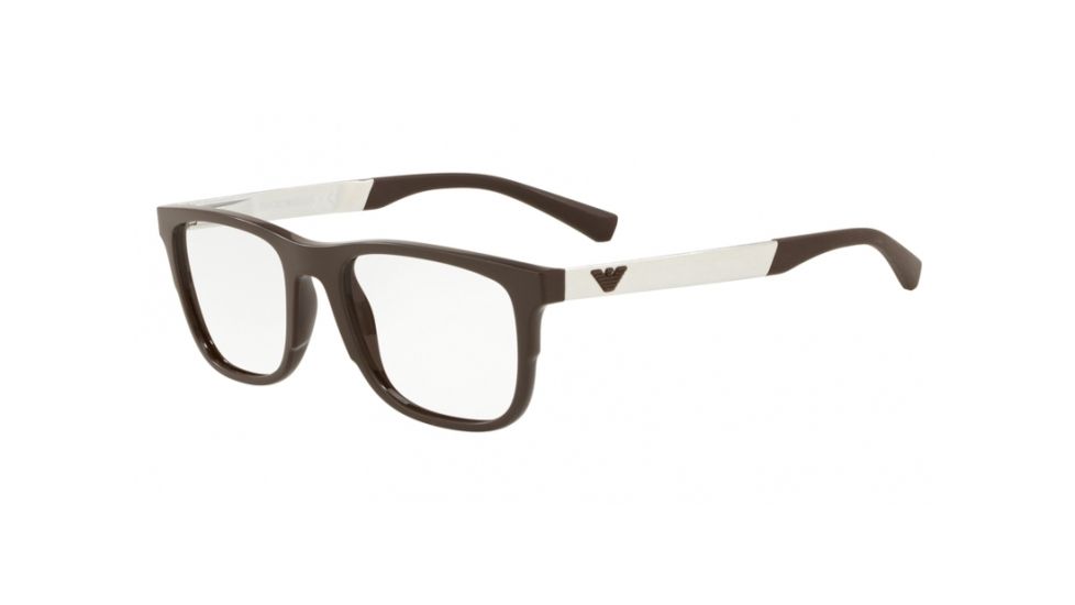 Armani EA3133 Prescription Eyeglasses, 53mm, Brown, EA3133-5064-53-SV