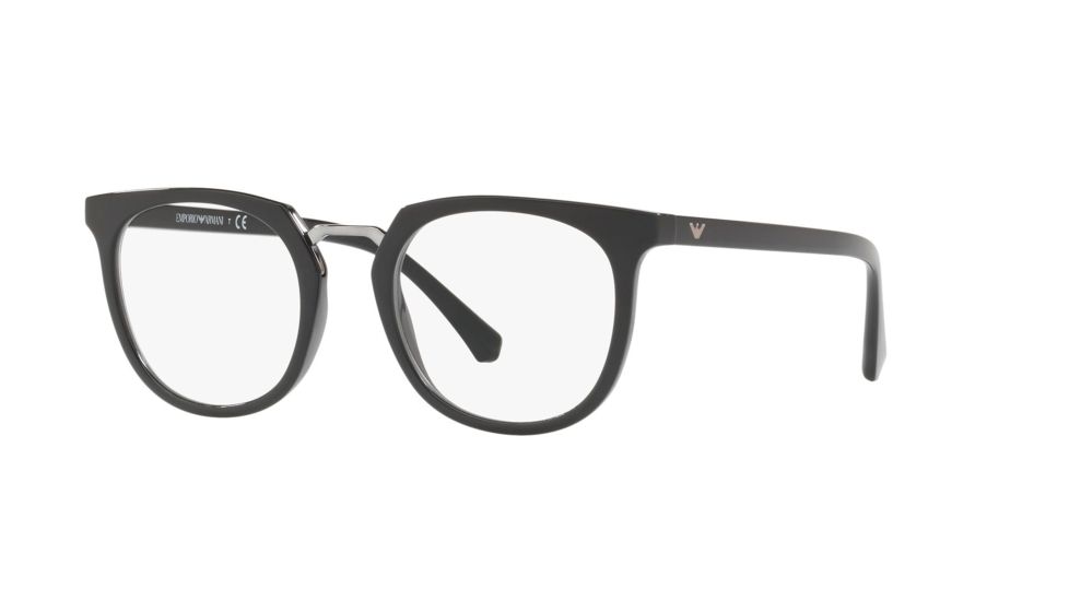 Armani EA3139F Progressive Prescription Eyeglasses, 51mm, Black, EA3139F-5017-51-PRO