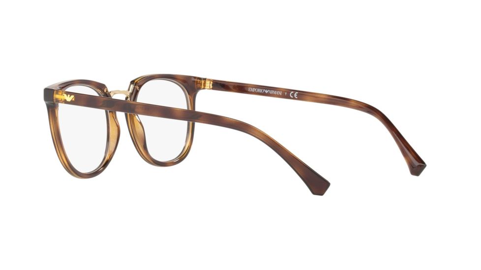 Armani EA3139F Progressive Prescription Eyeglasses, 51mm, Dark Havana, EA3139F-5026-51-PRO