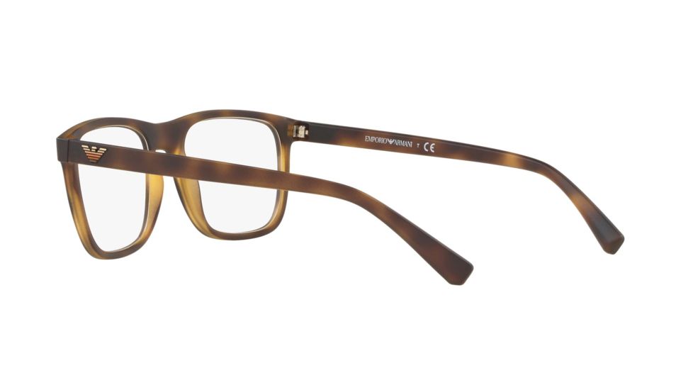 Armani EA3140 Prescription Eyeglasses, 53mm, Matte Havana, EA3140-5089-53-SV