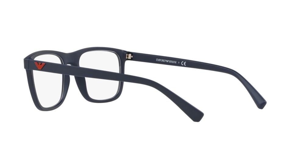 Armani EA3140 Prescription Eyeglasses, 53mm, Matte Blue, EA3140-5719-53-SV