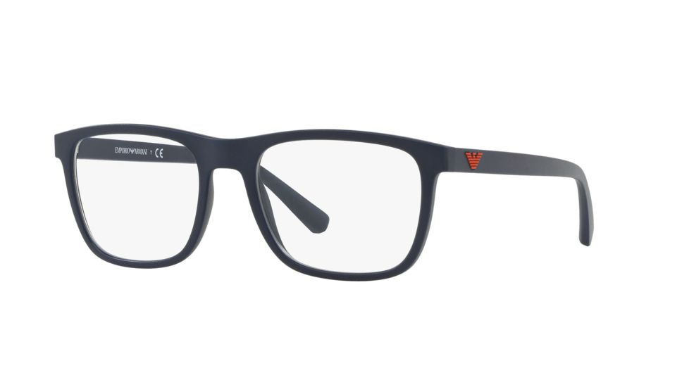 Armani EA3140 Prescription Eyeglasses, 53mm, Matte Blue, EA3140-5719-53-SV
