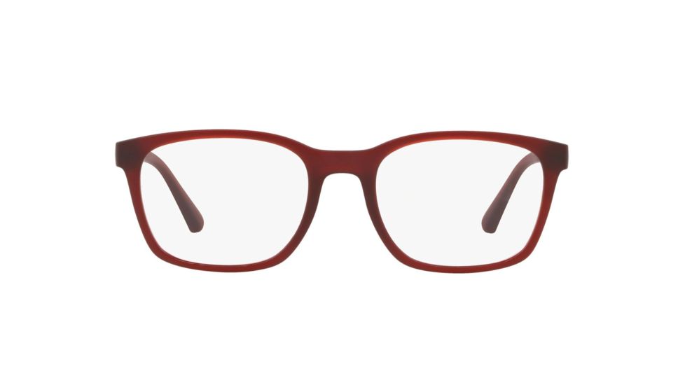 Armani EA3141 Bifocal Prescription Eyeglasses, 55mm, Matte Opal Red, EA3141-5724-55-BI