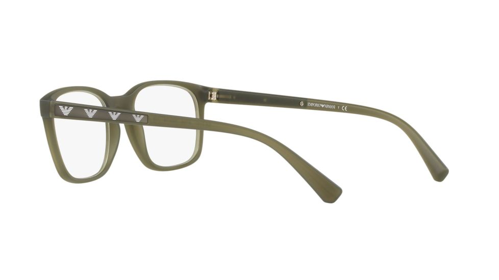 Armani EA3141 Bifocal Prescription Eyeglasses, 53mm, Matte Opal Green, EA3141-5725-53-BI