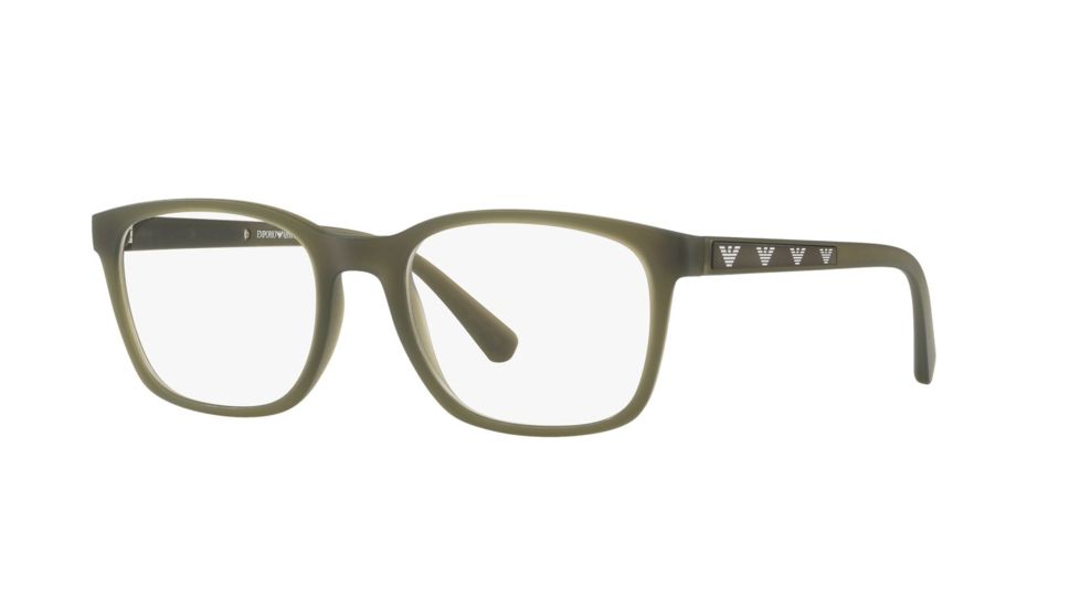 Armani EA3141 Bifocal Prescription Eyeglasses, 53mm, Matte Opal Green, EA3141-5725-53-BI