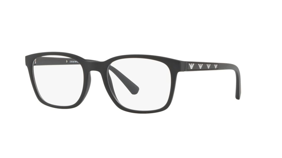 Armani EA3141 Bifocal Prescription Eyeglasses, 53mm, Matte Black, EA3141-5733-53-BI