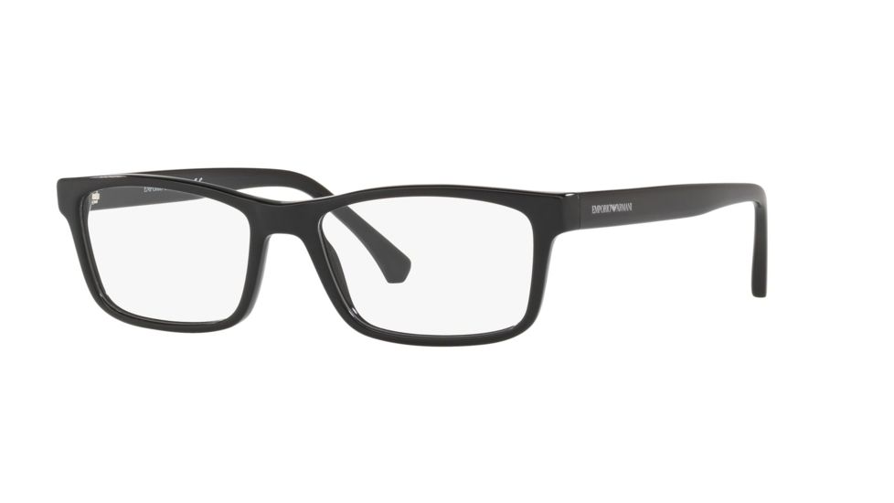 Armani EA3143F Prescription Eyeglasses, 55mm, Black, EA3143F-5001-55-SV