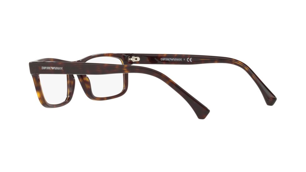 Armani EA3143F Prescription Eyeglasses, 55mm, Dark Havana, EA3143F-5089-55-SV