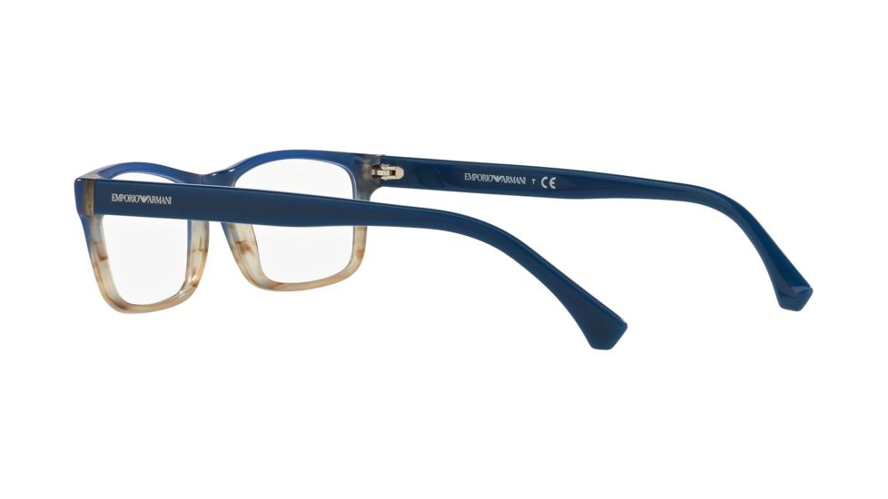 Armani EA3143F Prescription Eyeglasses, 55mm, Striped Blue, EA3143F-5730-55-SV