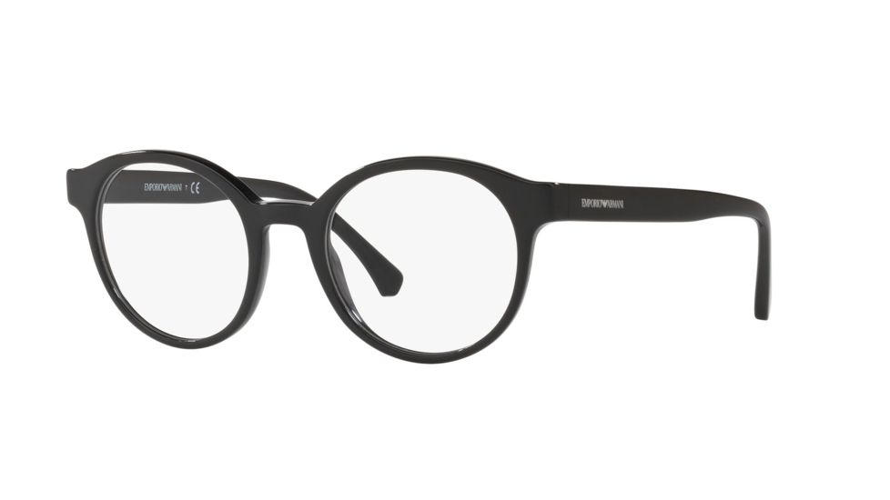 Armani EA3144 Progressive Prescription Eyeglasses, 48mm, Black, EA3144-5001-48-PRO