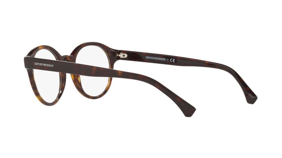 Armani EA3144 Progressive Prescription Eyeglasses, 48mm, Dark Havana, EA3144-5089-48-PRO