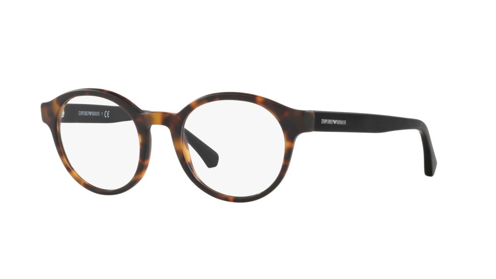 Armani EA3144 Progressive Prescription Eyeglasses 5726-50 - Matte Havana Frame