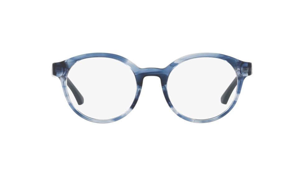 Armani EA3144 Progressive Prescription Eyeglasses 5728-48 - Blue Havana Frame