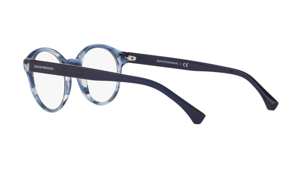 Armani EA3144 Progressive Prescription Eyeglasses 5728-48 - Blue Havana Frame