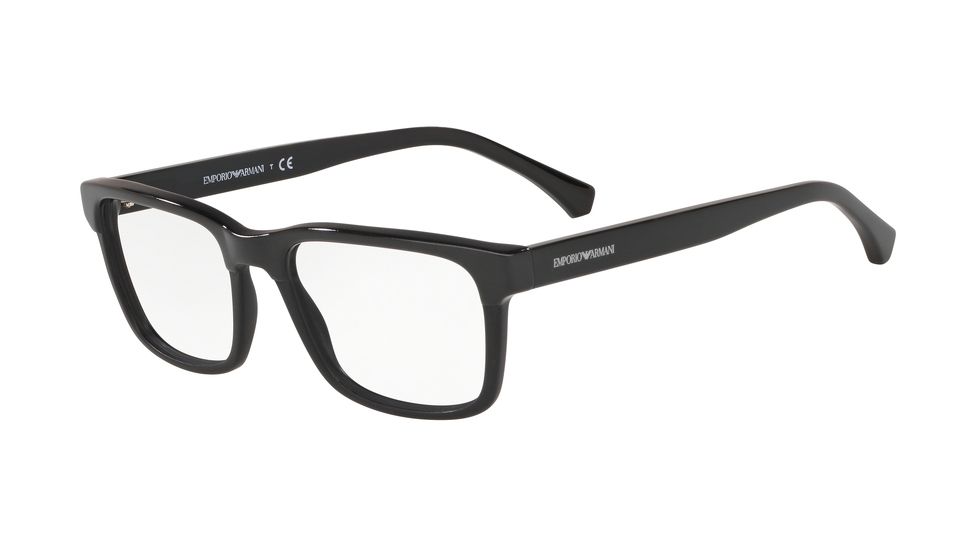 Armani EA3148F Prescription Eyeglasses, 55mm, Black/Matte Black, EA3148F-5017-55-SV