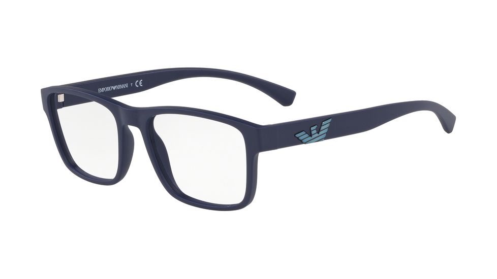 Armani EA3149 Prescription Eyeglasses, 53mm, Matte Blue, EA3149-5754-53-SV