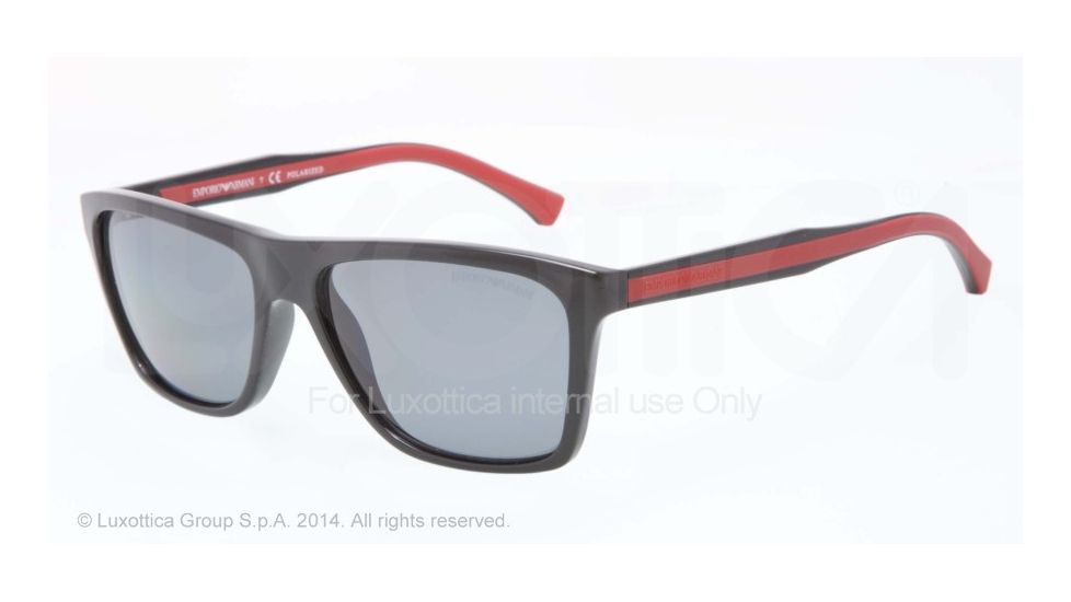 Armani EA4001 Single Vision Prescription Sunglasses EA4001-501781-56 - Lens Diameter 56 mm, Frame Color Black