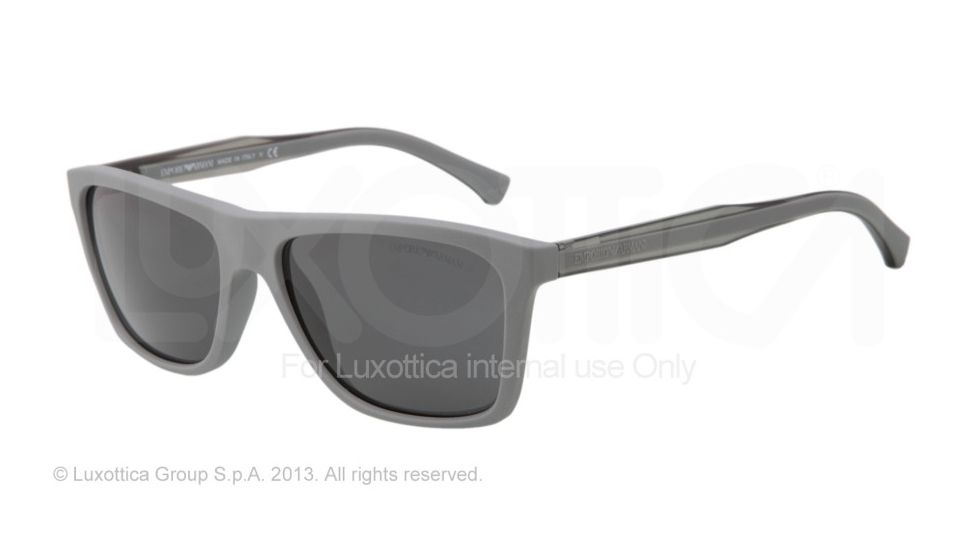 Armani EA4001 Single Vision Prescription Sunglasses EA4001-514187-56 - Lens Diameter 56 mm, Frame Color Grey