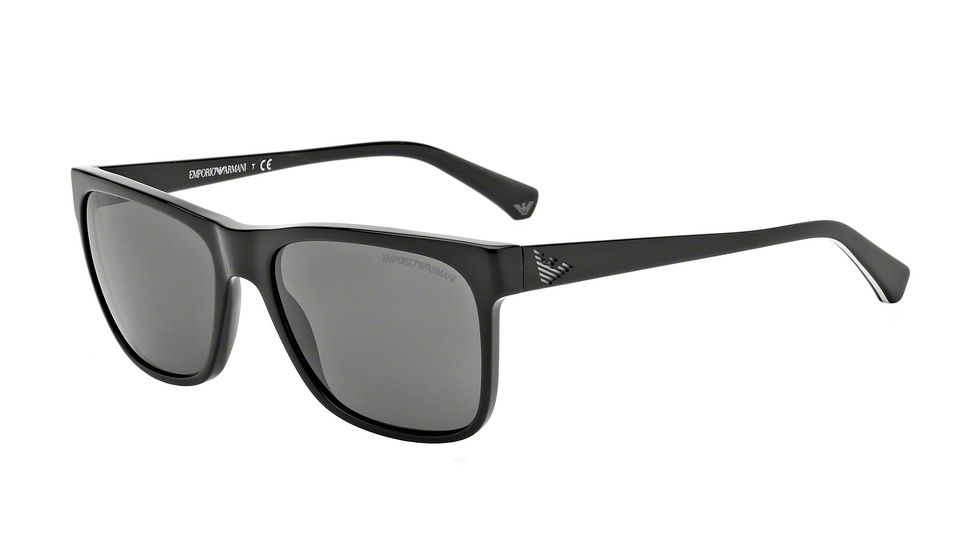 Armani EA4002 Progressive Prescription Sunglasses EA4002-501787-55 - Lens Diameter 55 mm, Frame Color Black