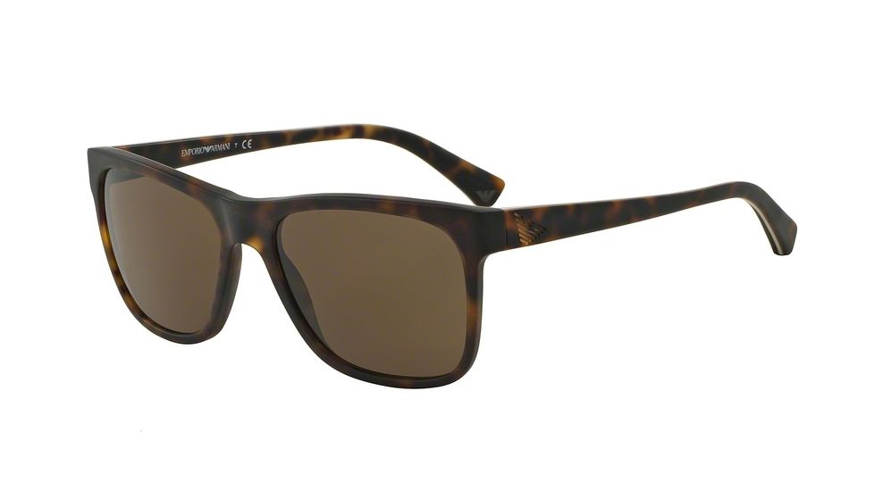 Armani EA4002 Progressive Prescription Sunglasses EA4002-543073-55 - Lens Diameter 55 mm, Frame Color Matte Havana