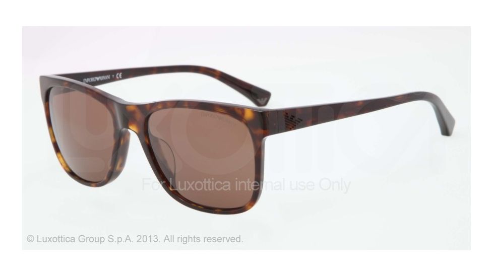 Armani EA4002F Single Vision Prescription Sunglasses EA4002F-502673-55 - Lens Diameter 55 mm, Frame Color Dark Havana